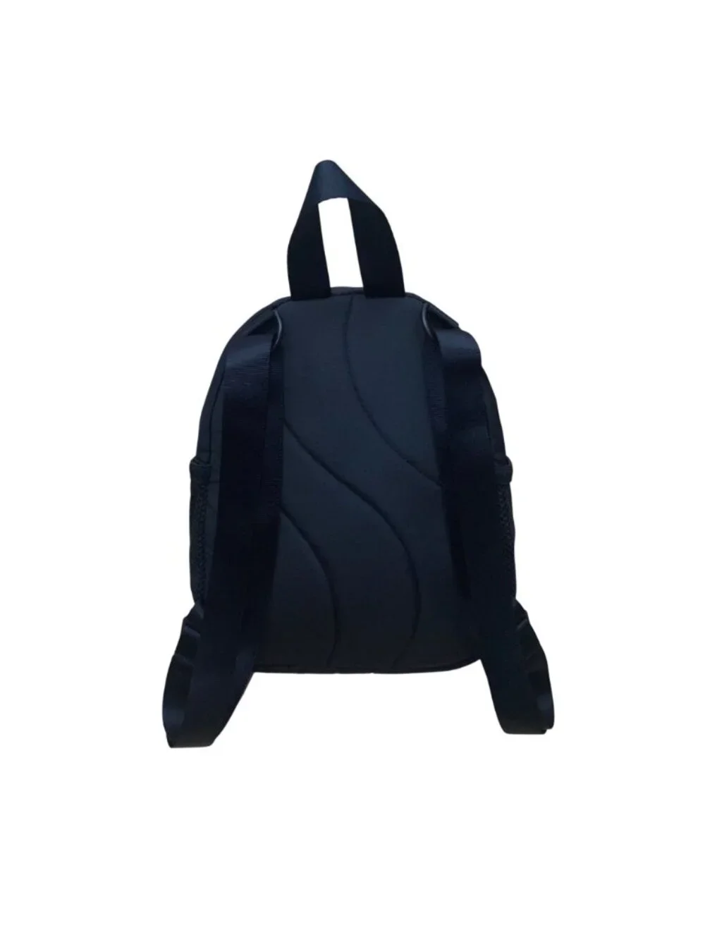Adidas Unisex Black Recycled Content Adjustable Straps Linear 3 Mini Backpack - Picture 3 of 12